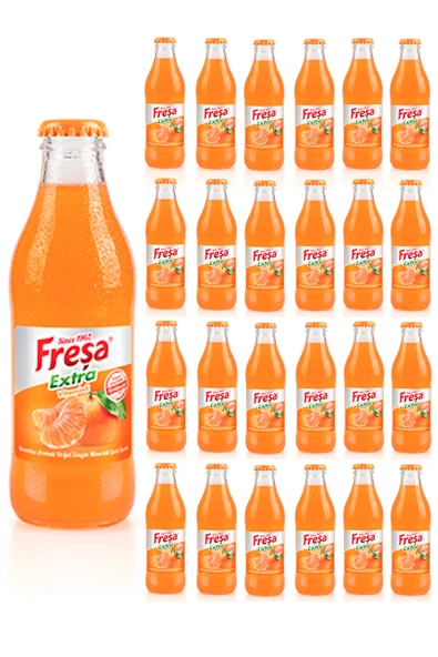 Freşa Extra Mandalina Aromalı Gazlı İçecek 200ml x 24 Adet - 1