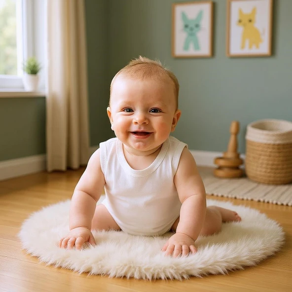 Geniş Askılı Bebek Çıtçıtlı Body - 5