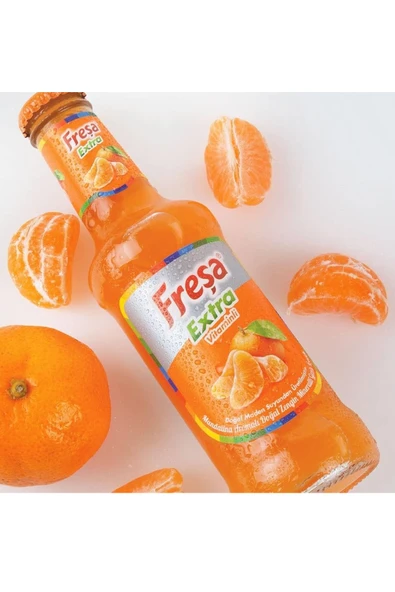 Freşa Extra Mandalina Aromalı Gazlı İçecek 200ml x 6 Adet - 5