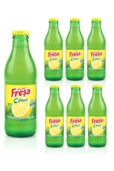 Freşa C Plus Limon Aromalı Doğal Zengin Mineralli Gazlı İçecek 200ml x 6 Adet - 1