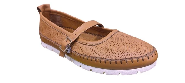 MAMMAMİA D25YA-775 KADIN DERİ BANTLI BABET - Resim 7