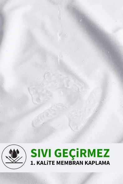 %100 Pamuklu Sıvı Geçirmez Bebek Kafa Yastığı Alezi Fermuarlı Bebek Yastık Alezi Kılıfı - Resim 4