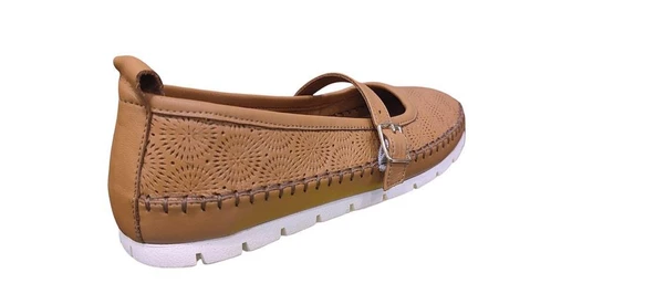 MAMMAMİA D25YA-775 KADIN DERİ BANTLI BABET - Resim 9