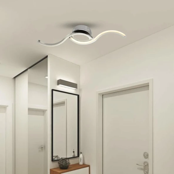 TT605-KR Martı Model Çocuk-Antre-Küçük Oda Krom Kaplama Led Avize - Resim 2