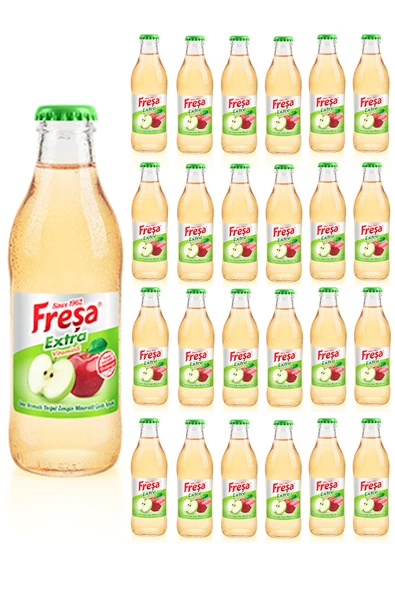Freşa Extra Elma Aromalı Gazlı İçecek 200ml x 24 Adet - 1