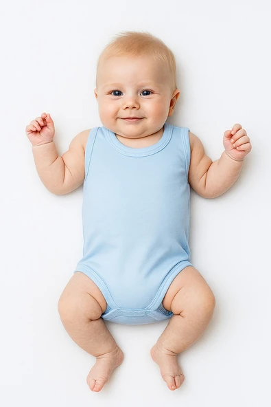 Geniş Askılı Bebek Çıtçıtlı Body - 1