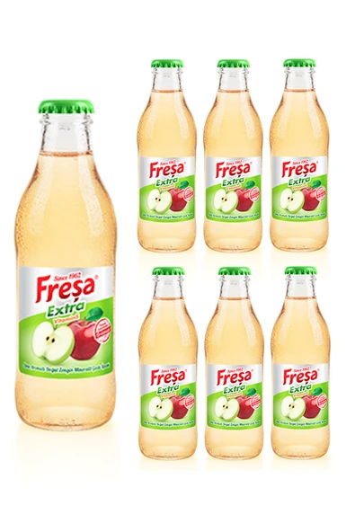 Freşa Extra Elma Aromalı Gazlı İçecek 200ml x 6 Adet - 1