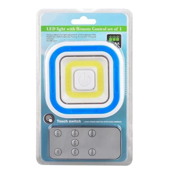 Powermaster PM-6937 Cob Ledli Pilli Uzaktan Kumandalı Tekli Lamba - Resim 4