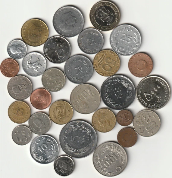 Escoines Koleksiyon 399636876d19753386 30Adet Madeni Koleksiyon Başlangıç seti Yerli/Yabancı Paralar - 2