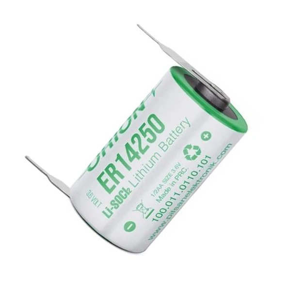 Orion ER14250 H 1/2AA 3.6 Volt 1200mAh Kısa Boy Puntalı Lityum Pil - 3