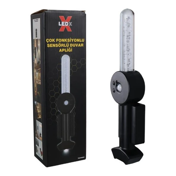 Ledx YD-24060 Mıktanıslı Rgb Renkli Usb Şarjlı 800 mAh 3 Kademeli Işıklı Sensörlü Duvar Aplik - Resim 4