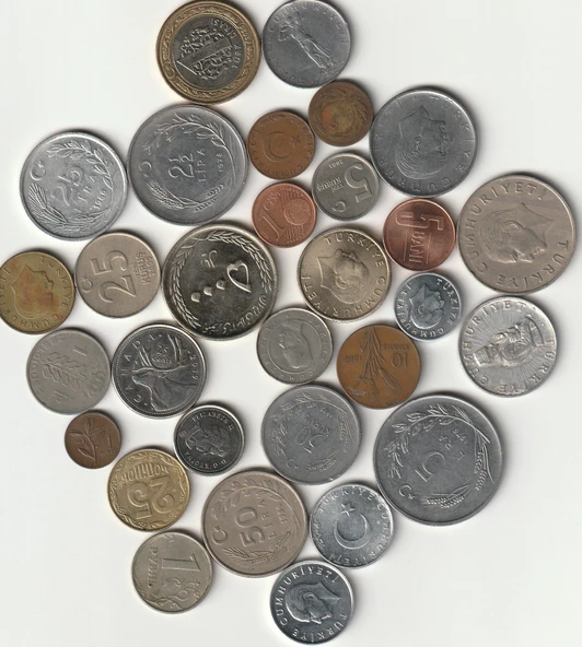 Escoines Koleksiyon 39963687339f1050c7 30Adet Madeni Koleksiyon BaşlangıçSeti Yerli/Yabancı Para - 3