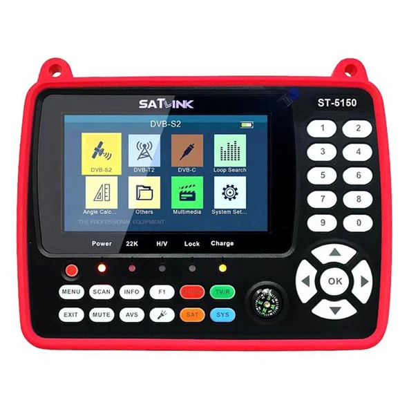 Satlink ST-5150 Combo DVB-S/S2/C/T/T2  - 4.3'' Ekranlı Görüntülü Full HD Uydu Yön Bulucu