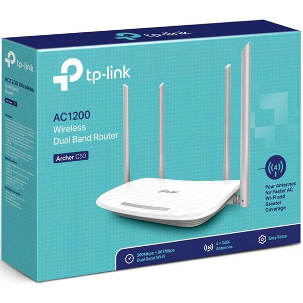 Tp Link Archer C50 4 Port Dual Band 867 Mbps Gigabit Router - 2