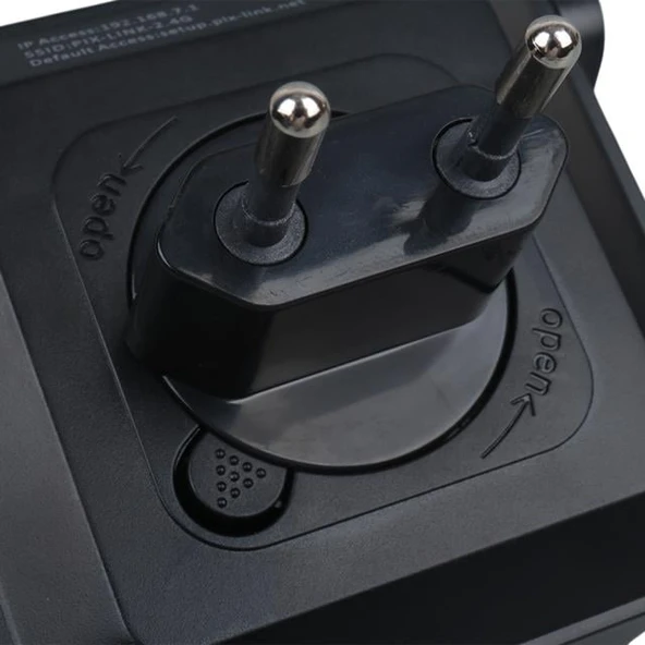 PowerMaster PW-WR22 300 Mbps 2.4 Ghz 2 Anten Wifi Router Repeater Access Point Priz Tipi - 3