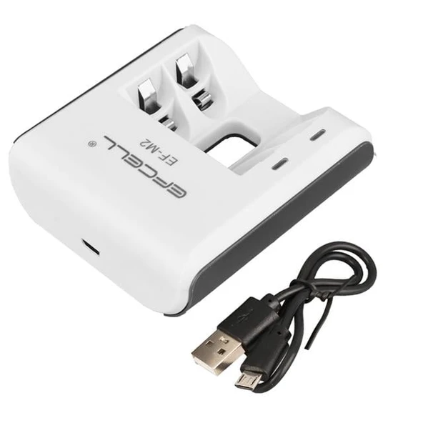 Efcell M2 AA/AAA 2'li Pil Şarj Cihazı - 2