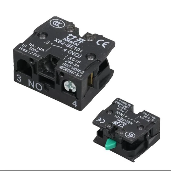 Lay5-Be101 22 Mm Kontak Blok No Yeşil