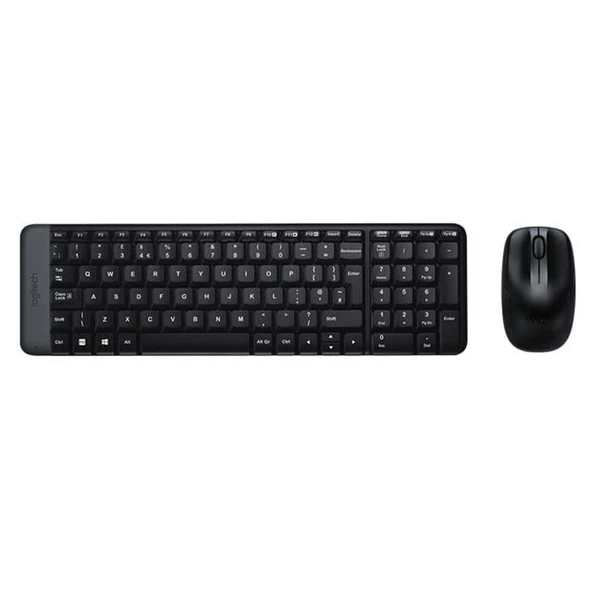 Logitech MK220 Q Tr Siyah Kablosuz Klavye Mouse Set
