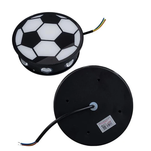 PowerMaster PM-24456 Gün Işığı - Kırmızı Futbol Topu Dekoratif LED Duvar Aplik - 2