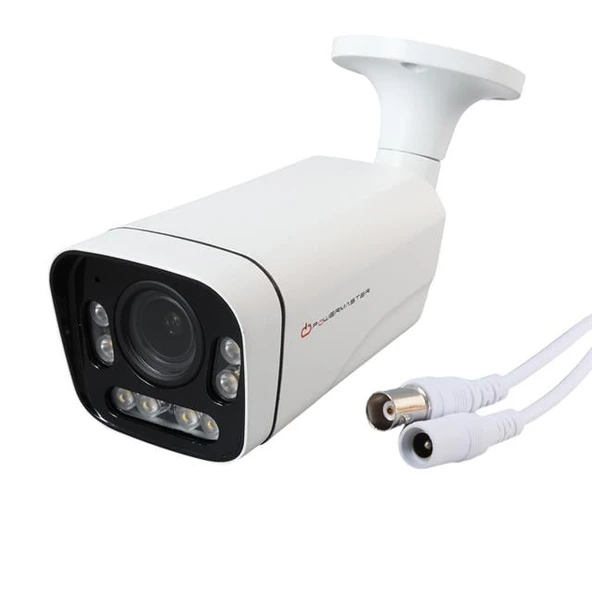 PowerMaster 2Mp 2.8-12 Mm Varifocal 8 Array Atom Led AHD Bullet Metal Kasa Kamera