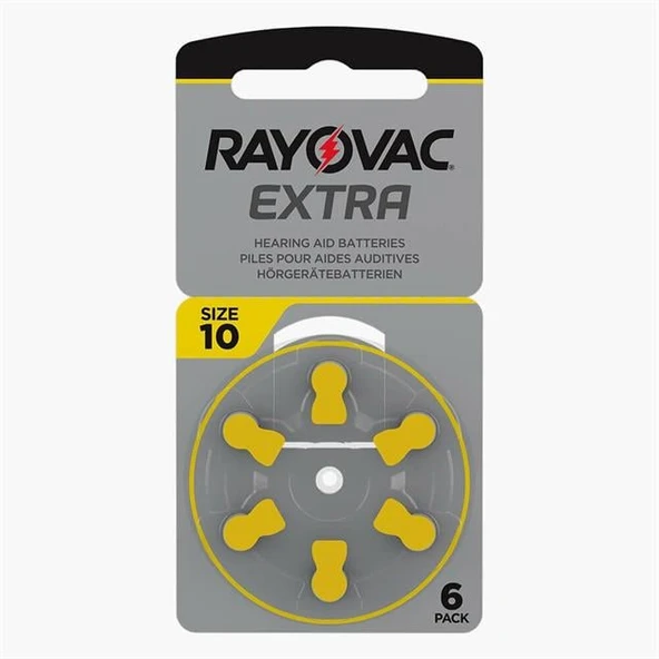 Rayovac 10 Numara Kulaklık Pili (6'lı Paket) - 1