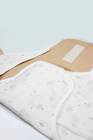 Bistyle Always Dream Organik Bel Destekli Kundak 75101 Ekru Gri Siyah - 5