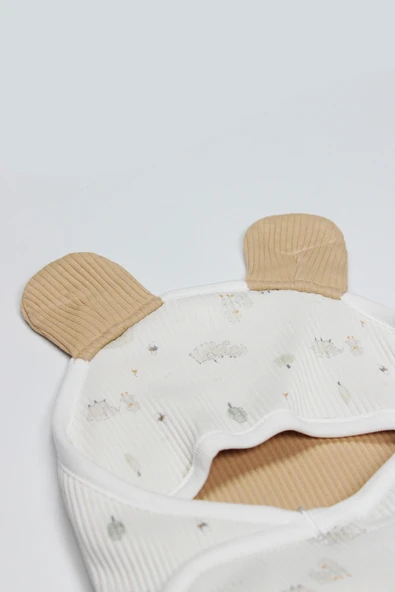 Bistyle Always Dream Organik Bel Destekli Kundak 75101 Ekru Gri Siyah - 3