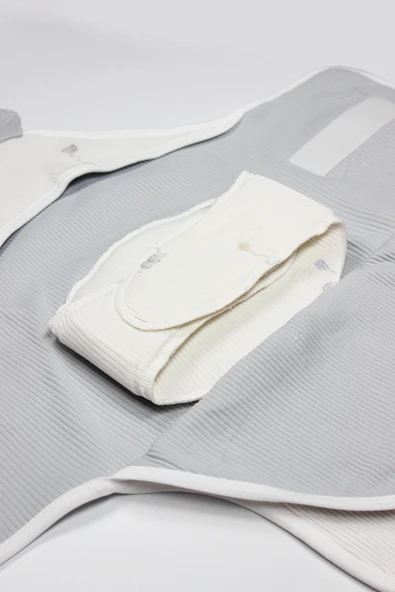 Bistyle Flying Elephant Organik Bel Destekli Kundak 75102 Ekru Gri - 7