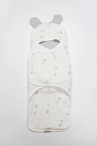 Bistyle Flying Elephant Organik Bel Destekli Kundak 75102 Ekru Gri - 4