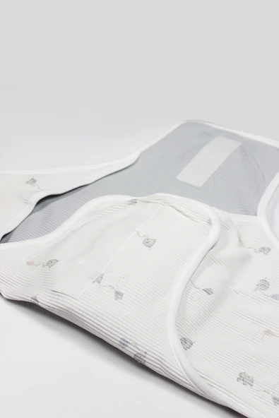 Bistyle Flying Elephant Organik Bel Destekli Kundak 75102 Ekru Gri - 5