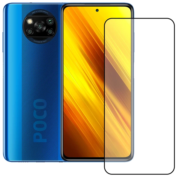 Bufalo Xiaomi Poco X3 NFC Ekran Koruyucu 9D Temperli Cam