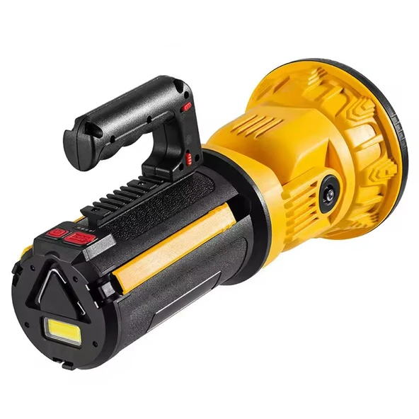 Powermaster MX-W5164-3 Kırmızı Mavi Çakarlı COB Ledli Şarjlı Kamp El Feneri Işıldak - 3