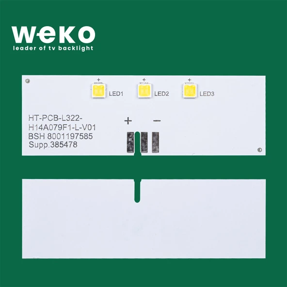 Buzdolabı İç Aydınlatma Ledi LD79 HT-PCB-L322-H14A079B-L-V01 3 Çipli - 2