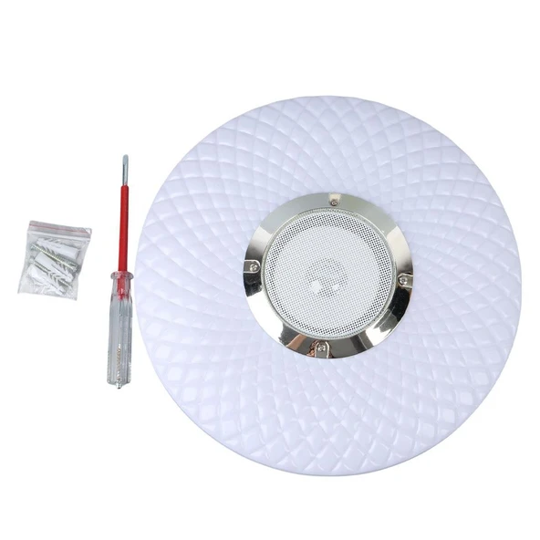 Powermaster PM-27329 Beyaz 30*6 Cm 24 Watt Bluetooth Hoparlörlü Tavan Aydınlatma (AL-BL302) Tornavida Hediyeli - 3