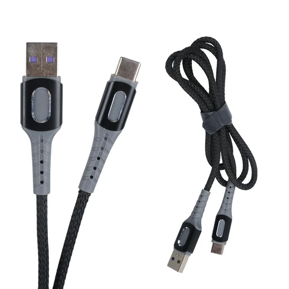 Powermaster PM-3785 USB-A TO Type-C 5 Amper Şarj Ve Data Veri Kablosu (1 Metre) - 2