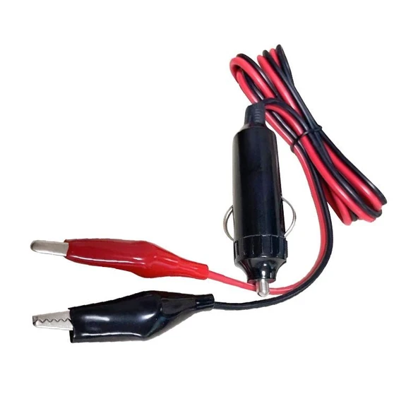 Powermaster PM-7799 Krokodil Uçlu Araç Çakmak Fişi 1 Metre Kablolu