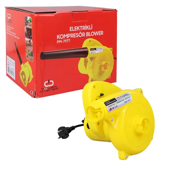 Powermaster PM-7977 Elektrikli Kompresör Blower Hava Üfleyici AC220 Volt - 600 Watt (16000Rpm 50Hz) - 4