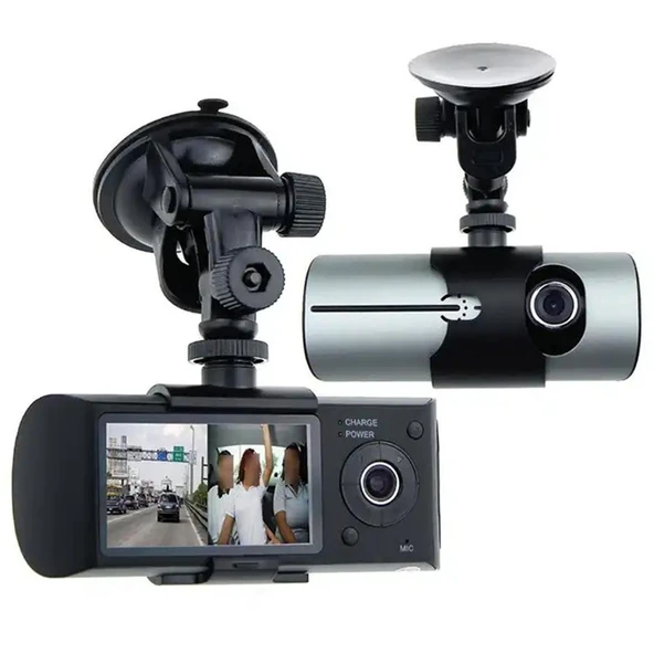 Powermaster R300 GPS Destekli Çift Kameralı Araç İçi Dashcam DVR Kamera Seti