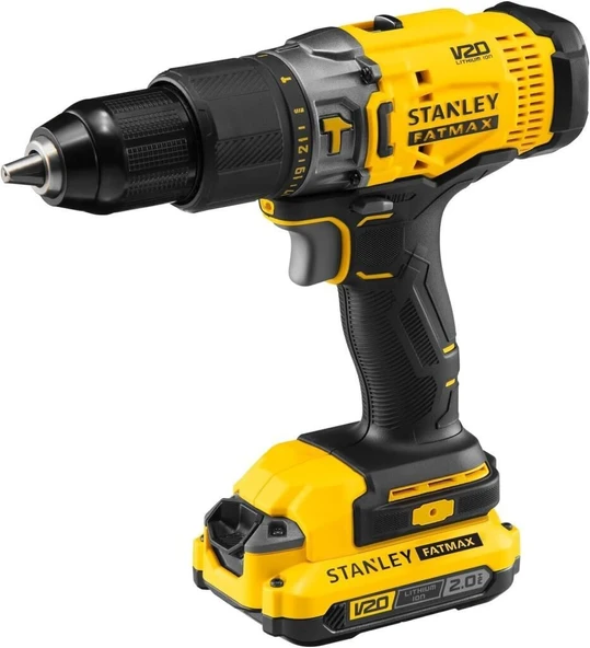 Stanley SCD718D2K 18V 2.0AH V20 Çift Akülü Darbeli Matkap Vidalama - 2