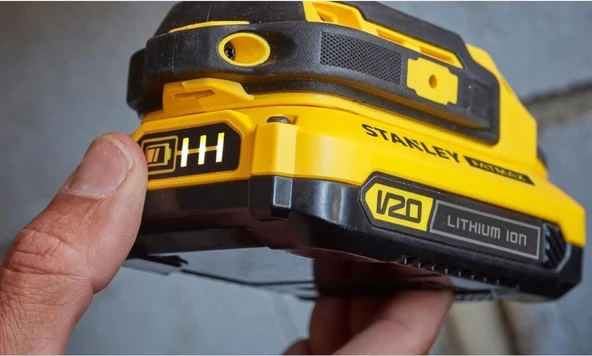 Stanley SCD718D2K 18V 2.0AH V20 Çift Akülü Darbeli Matkap Vidalama - 5