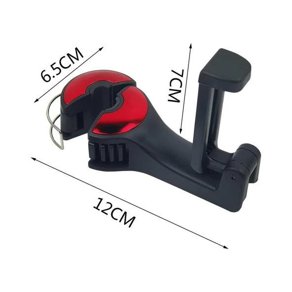 Powermaster PM-20941 Araç Koltuk Arkası Kanca Askılık- Telefon Tutucu (Teleskopik) - 3