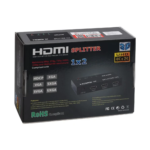 Powermaster 2 Port 1080P HDMI Dağıtıcı PM-14217 - 3