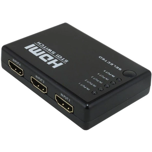 Powermaster PM-8342 5 Giriş 1 Çıkış HDMI 2.0 4K@60Hz Switcher Toplayıcı Kumandalı - 2