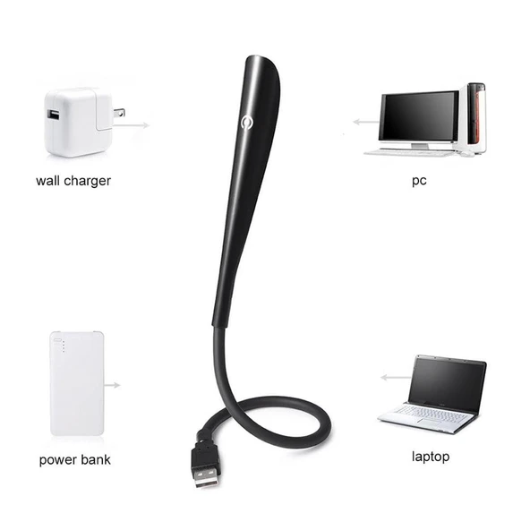 Powermaster PM-24561 14 Ledli Siyah Esnek Usb Led Lamba - Resim 4