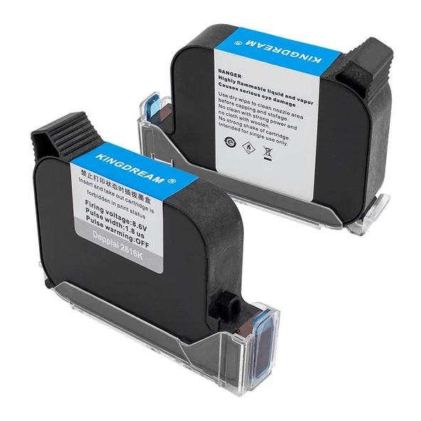 Endüstriyel Tip Portatif Siyah Yazıcı Kartuşu  Kingdream Depplai 2616K - 3