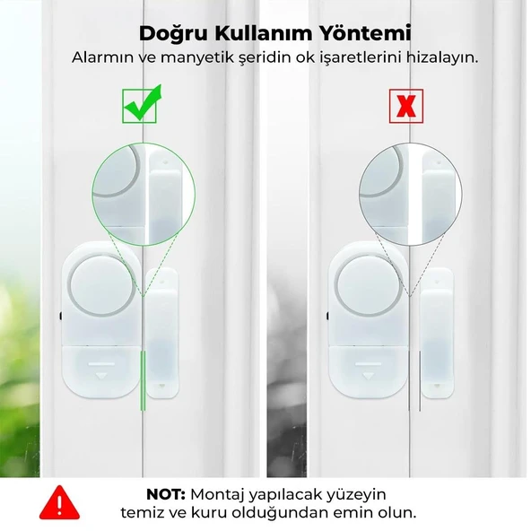 Powermaster PM-17795 Mini Manyetik Pencere Ve Kapı Güvenlik Alarmı - 3