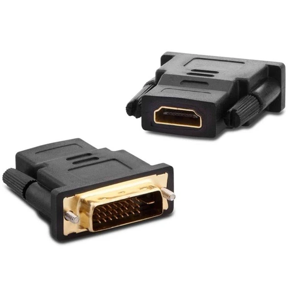 Powermaster PM-8713 24+1 Pin Gold DVI Erkek - HDMI Dişi Çevirici ürün görseli 1