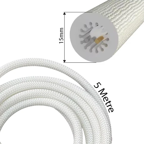 Powermaster PM-26417 Animasyonlu Bluetooth Neon RGB Kumaş Örgülü Hortum Led 5 Metre 201 Modlu - 8