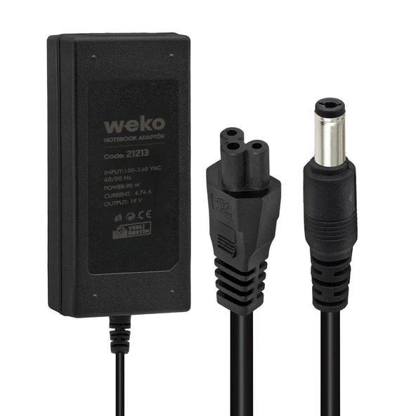 Weko 19 Volt 4.74 Amper 90 Watt Notebook Adaptör (5.5*2.5 Uçlu)