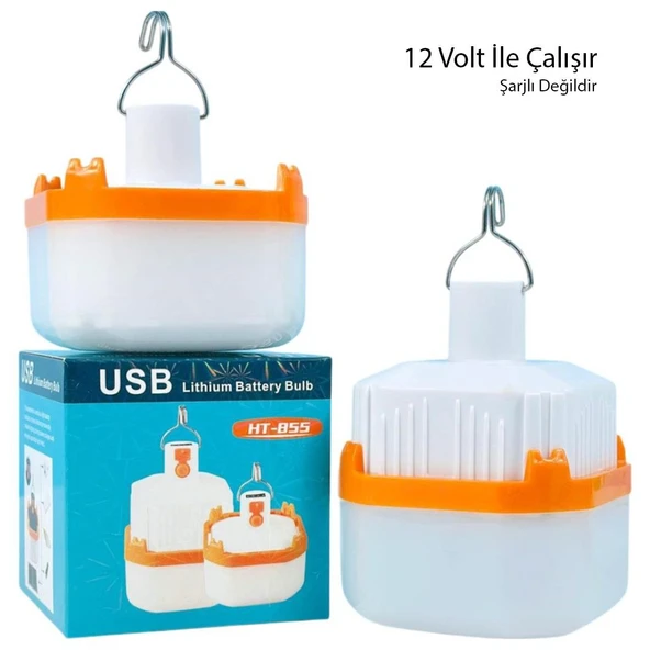 Powermaster HT-B11 12 Volt Beyaz Led Lamba Krokodil Maşalı Uçlu 21 SMD Ledli - Resim 3